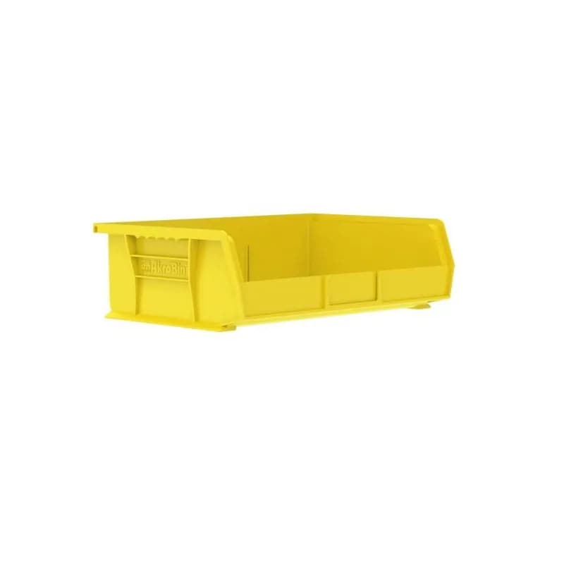 AkroBins Storage Bin 10.875X16.5X5 IN 60 LB Yellow Plastic 1/Each