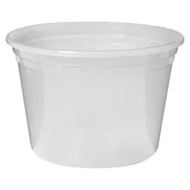 Victoria Bay Deli Container Base 16 OZ PP Clear Round Heavy Duty 480/Case