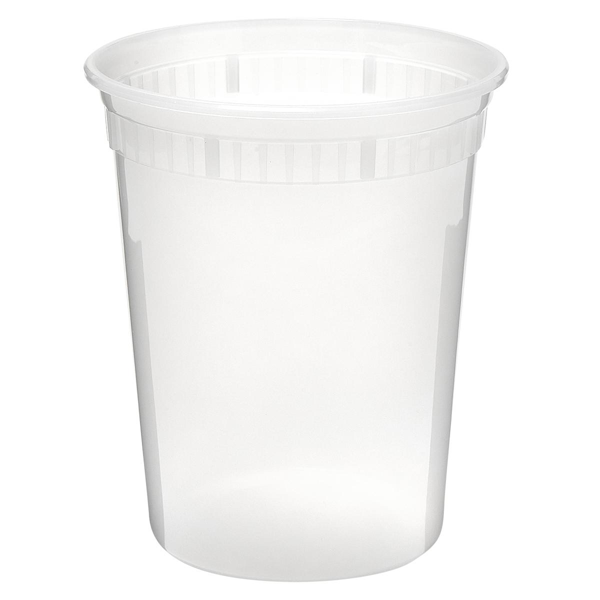 Victoria Bay Deli Container Base 32 OZ PP Clear Round Heavy Duty 480/Case