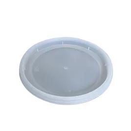 Victoria Bay Lid Flat 4.5 IN PP Clear Round Heavy Duty For 8-32 OZ Deli Container Recessed 480/Case