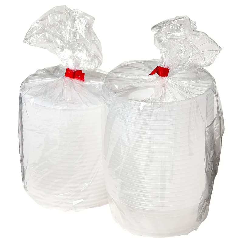 Victoria Bay Deli Container Base & Lid Combo 8 OZ PP Clear Round Heavy Duty 240/Case