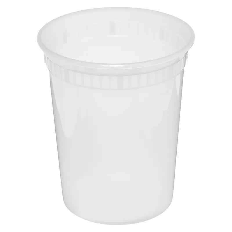 Victoria Bay Deli Container Base & Lid Combo 32 OZ PP Clear Round Heavy Duty 240/Case