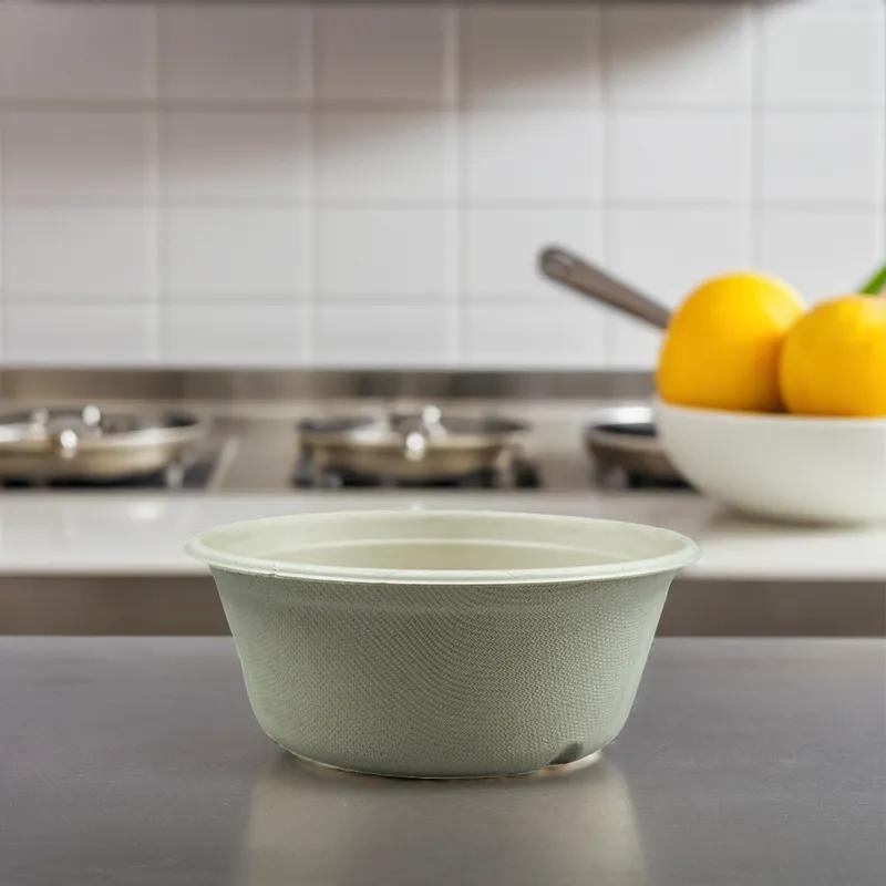 Victoria Bay Bowl 16 OZ Sugarcane Natural Round Microwave Safe Freezer Safe 500/Case