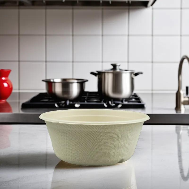 Victoria Bay Bowl 16 OZ Sugarcane Natural Round Microwave Safe Freezer Safe 500/Case