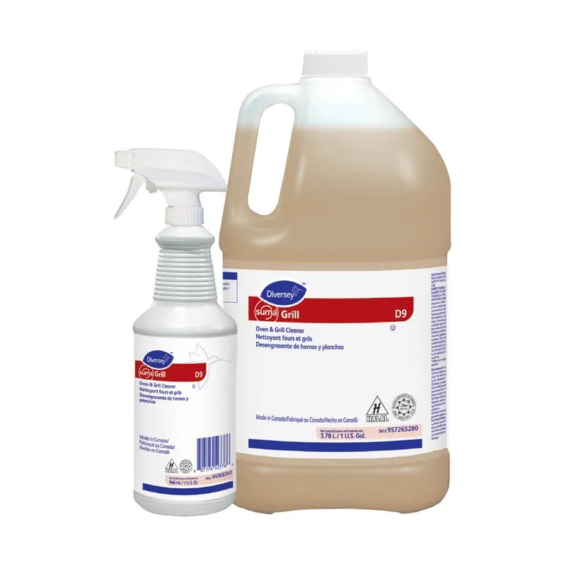 Suma® D9 Oven & Grill Cleaner 1 GAL Liquid RTU Kosher 4/Case