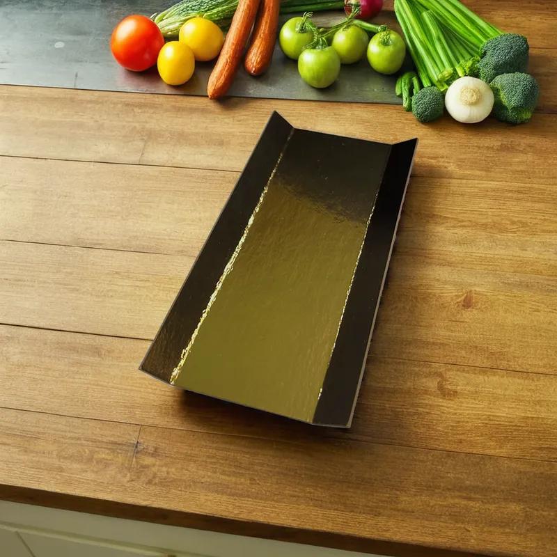 Eclair Baking Tray 5X1.75X5 IN Gold Black 500/Case