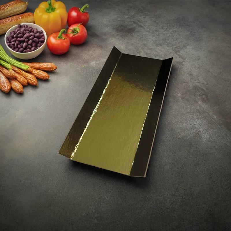 Eclair Baking Tray 5X1.75X5 IN Gold Black 500/Case