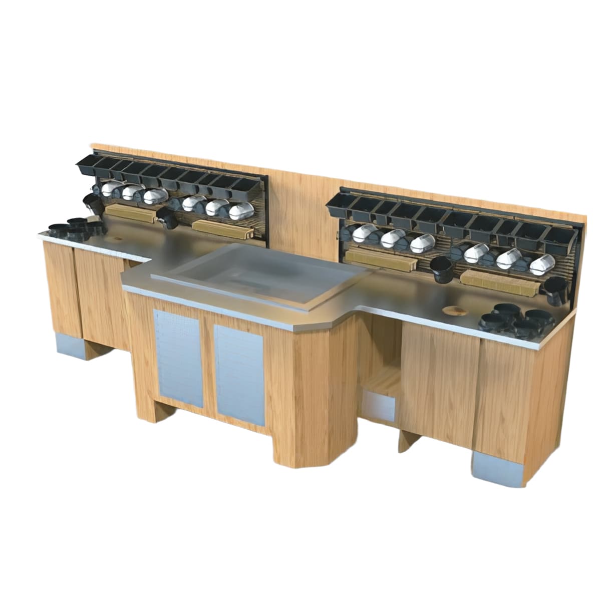 Coffee Condiment Rack 144 IN Black 1/Case