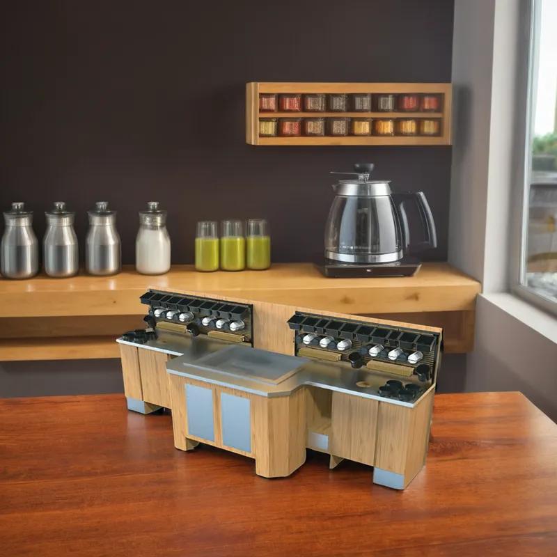 Coffee Condiment Rack 144 IN Black 1/Case