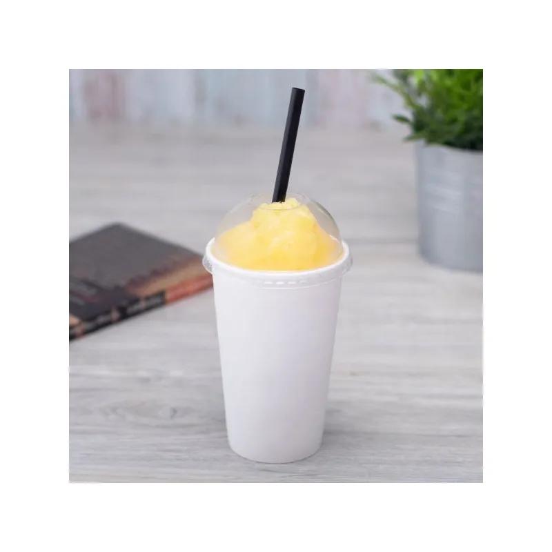 Karat® Lid Dome 90MM PET For 12-22 OZ Cold Cup With Hole 1000/Case