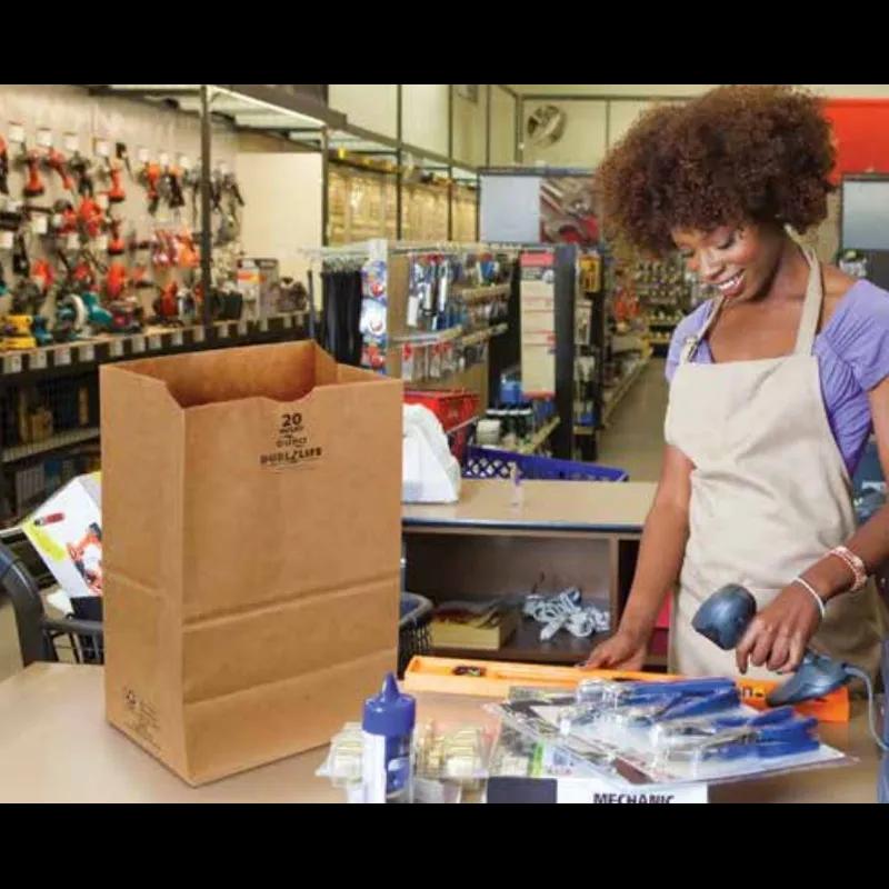 Victoria Bay Bag 4 LB Paper 50# Heavyweight Kraft 400/Bundle