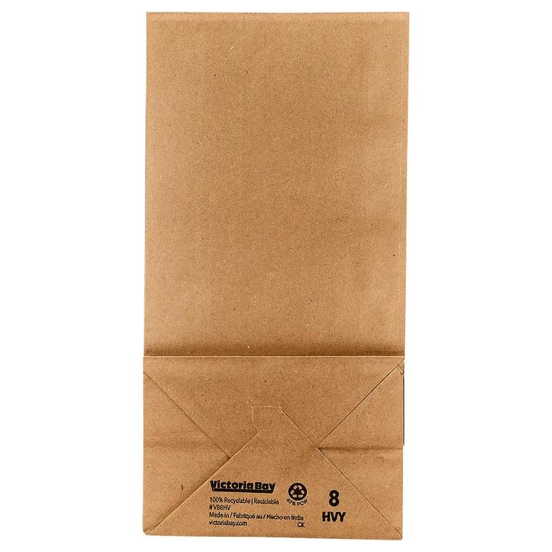 Victoria Bay Bag 8 LB Paper 50# Heavyweight Kraft 400/Bundle