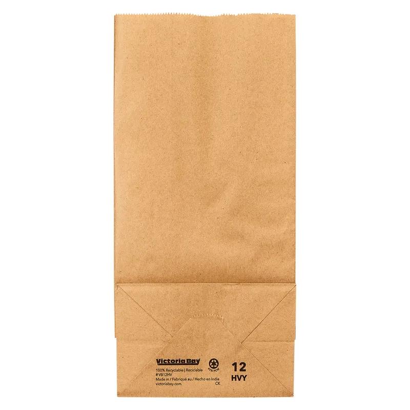 Victoria Bay Bag 12 LB Paper 50# Heavyweight Kraft 400/Bundle