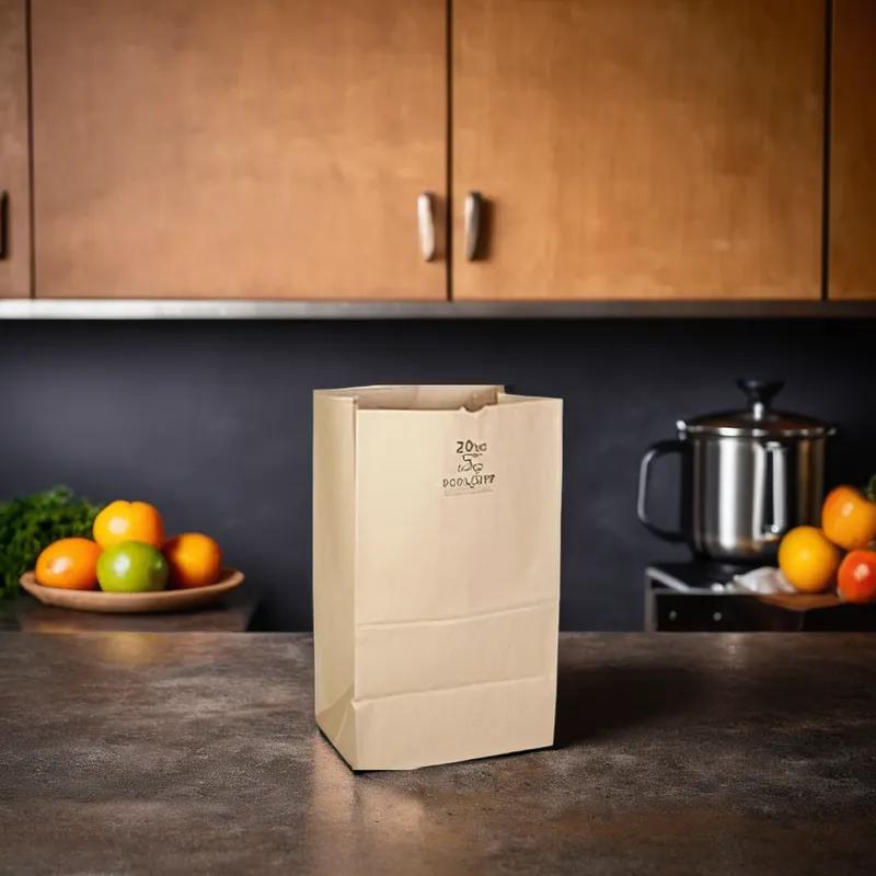 Victoria Bay Bag 20 LB Paper 50# Heavyweight Kraft Squat 400/Bundle