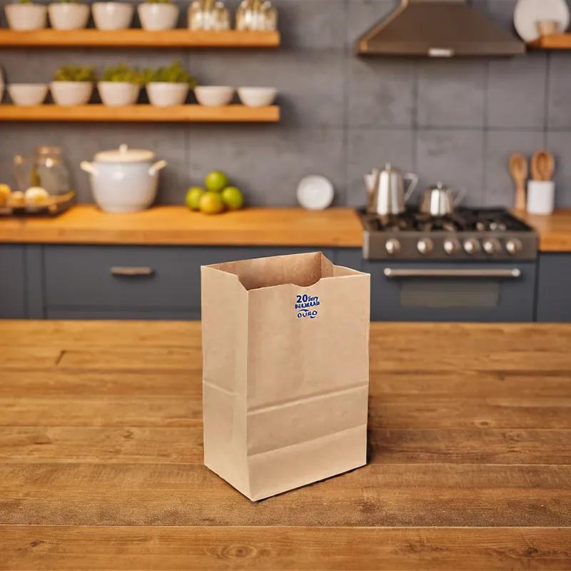 Victoria Bay Bag 20 LB Paper 57# Extra Heavy Kraft Squat 400/Bundle