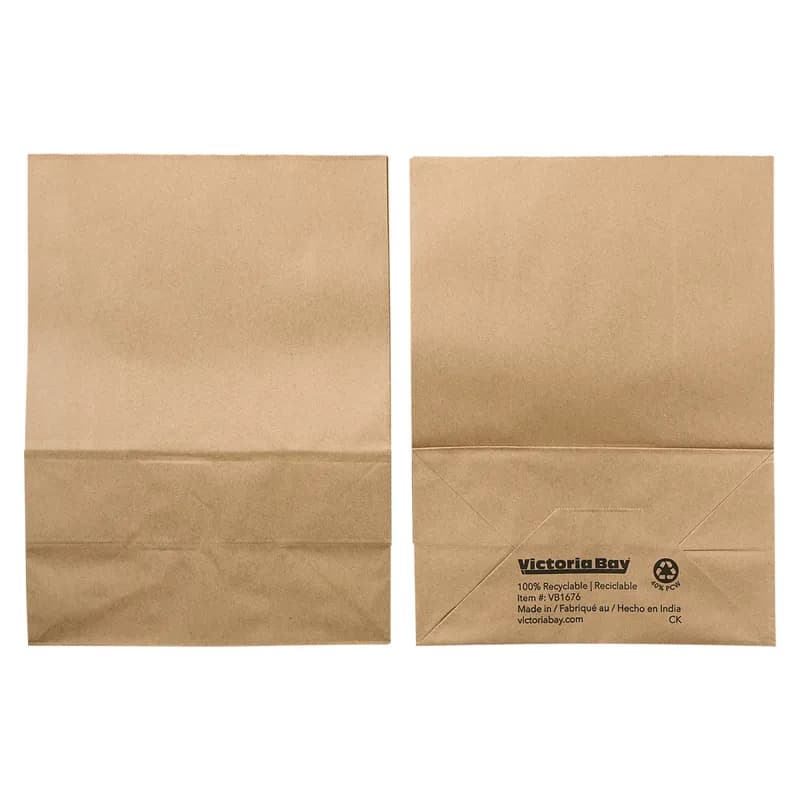 Victoria Bay Bag 12X7X17 IN 76 LB Paper Kraft 1/6 400 Count/Pack