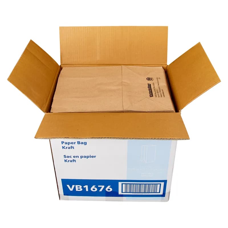 Victoria Bay Bag 12X7X17 IN 76 LB Paper Kraft 1/6 400 Count/Pack