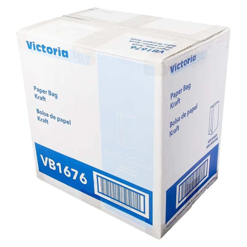 Victoria Bay Bag 12X7X17 IN 76 LB Paper Kraft 1/6 400 Count/Pack