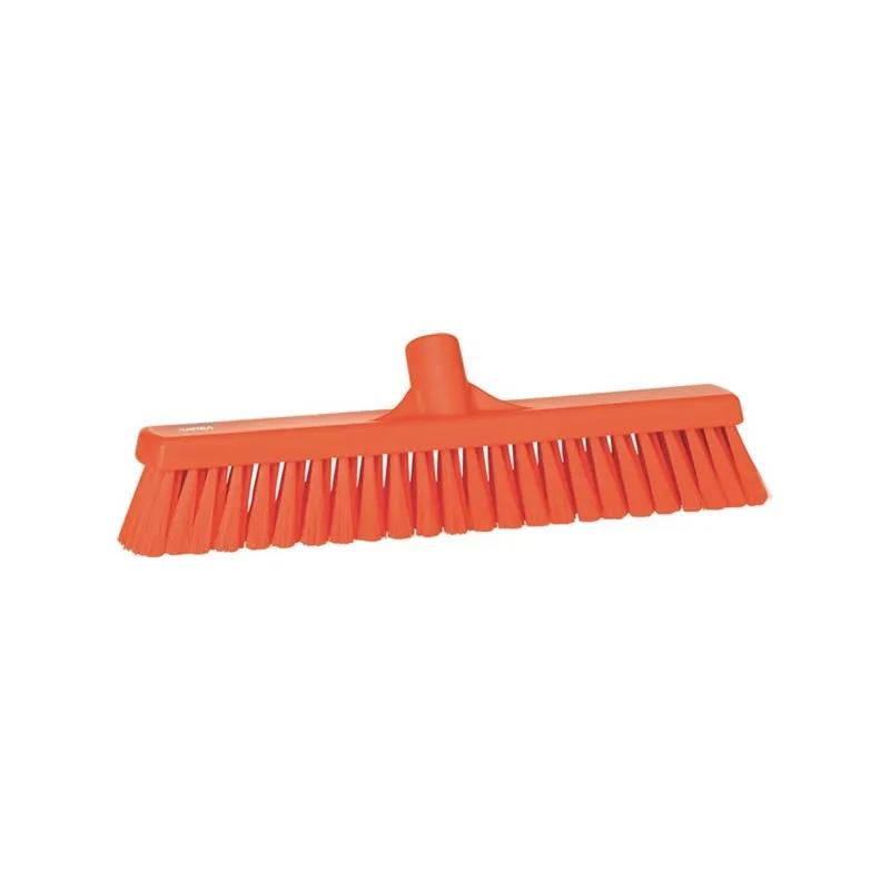 Vikan® Broom 16.1X2.6X5.1 IN Orange PP Polyester Stainless Steel With 16IN Head Soft 1/Each