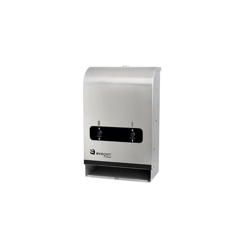Evogen® Tampon & Pad Dispenser Stainless Dual Vend Free Vend Touch-Free 1/Each