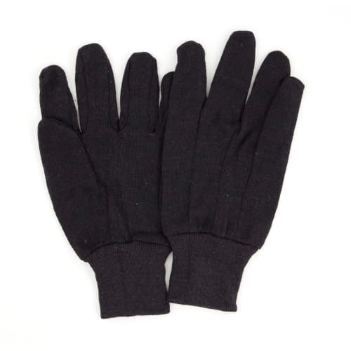 ProWorks® Work Gloves OS 8 OZ Brown Cotton Poly Blend Knit Wrist 12 Pairs/Case