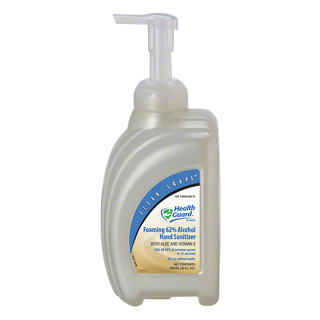 Health Guard® Hand Sanitizer Foam 950 mL Fragrance Free 62% Ethyl Alcohol 8/Case