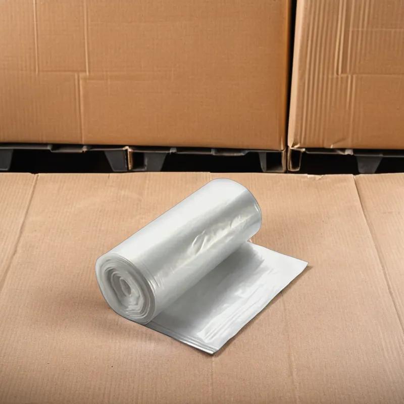 Victoria Bay Can Liner 38X60 IN 55 GAL Clear Plastic 16MIC Roll 200/Case