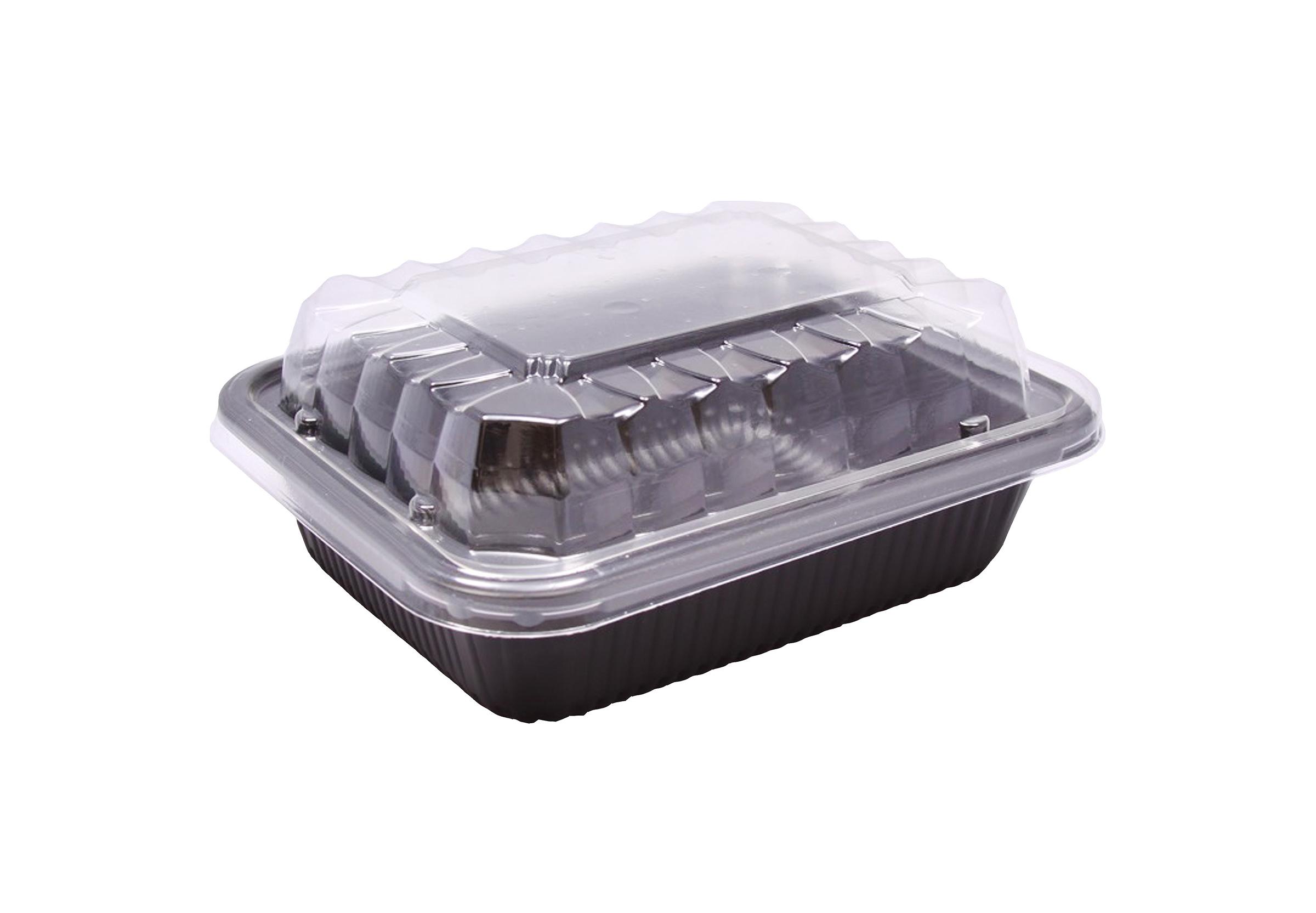 Take-Out Tray Base & Lid Combo With Dome Lid 16 OZ Microwave Safe 250/Case
