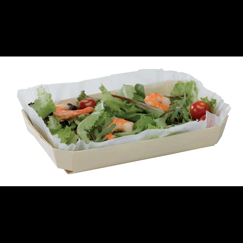 Baking Mold 30 OZ 9.6X5.7X1.5 IN Wood Natural Oven Safe Microwave Safe 20 Count/Pack 5 Packs/Case 100 Count/Case