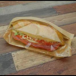 #ReadyFresh® Sandwich Bag Large (LG) 4.25X2.75X11.75 IN Paper OPP 80 GSM Kraft FDA Compliant Gusset With Window 500/Case