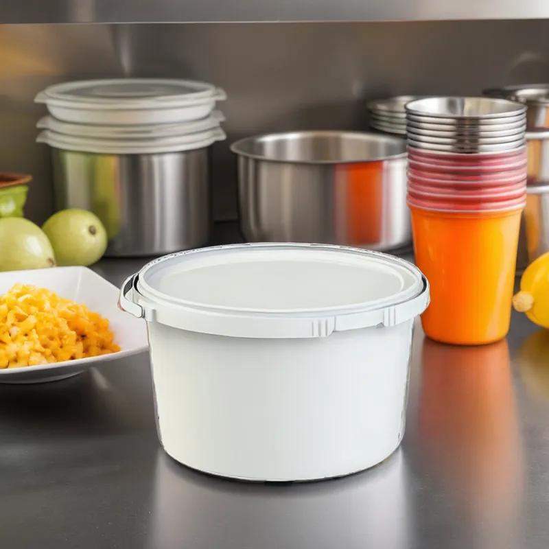 Deli Container Base 48 OZ PP White Round 342/Case