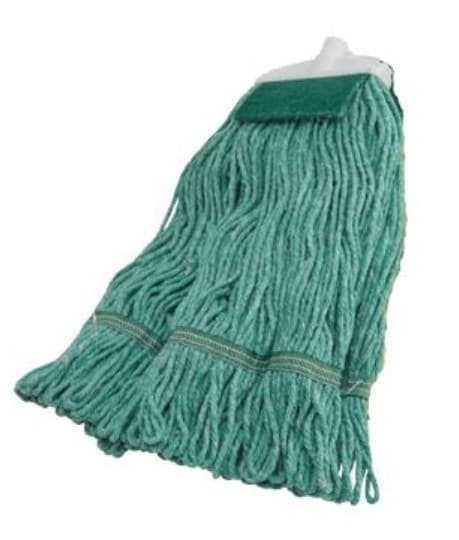 Grease-Beater Mop Green Loop End 1/Each