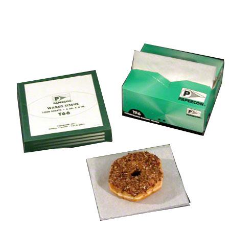 Bagcraft® BakeryWax Pickup Tissue 6X10.75 IN Dry Wax Paper Economy White Interfold 100 Sheets/Pack 10 Packs/Case