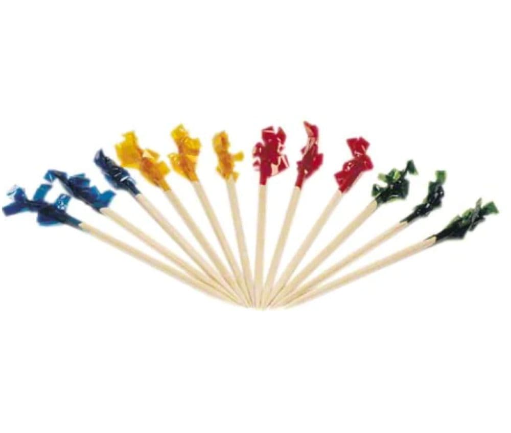 Poly King® Club Frill Pick 2.75 IN Wood 1000 Count/Pack 10 Packs/Case 10000 Count/Case