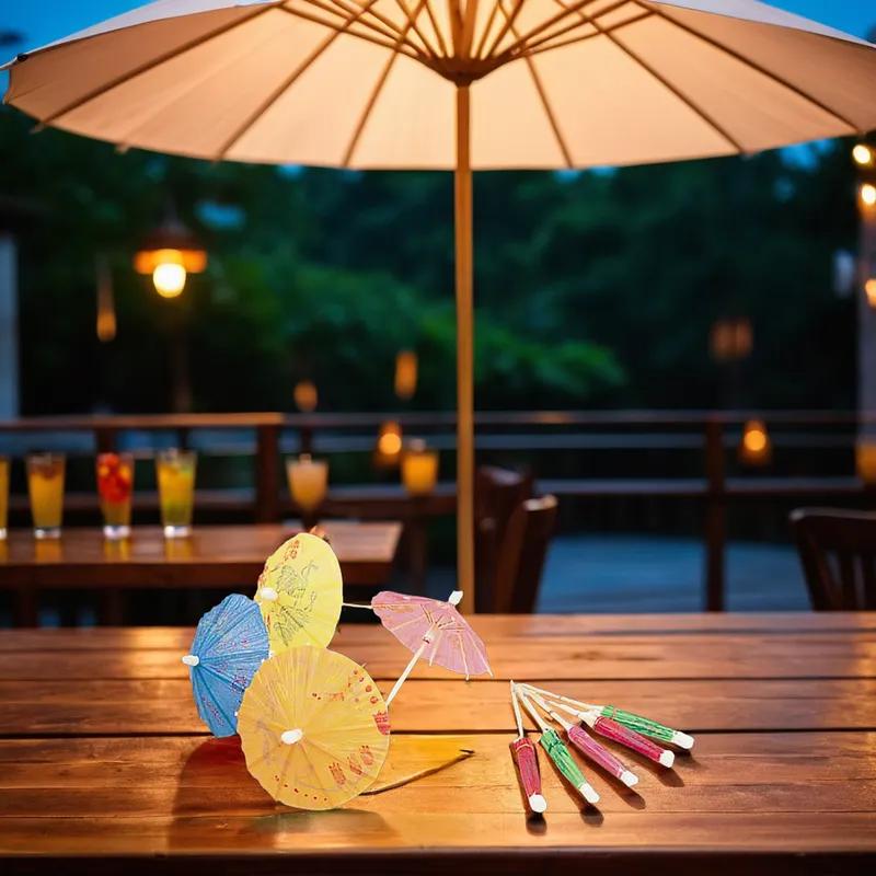 Poly King® Parasol Pick 144 Count/Pack 10 Packs/Case