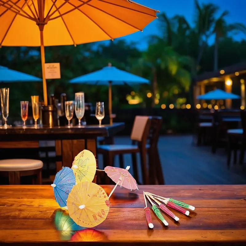 Poly King® Parasol Pick 144 Count/Pack 10 Packs/Case