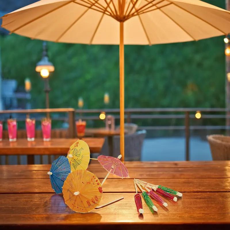 Poly King® Parasol Pick 144 Count/Pack 10 Packs/Case