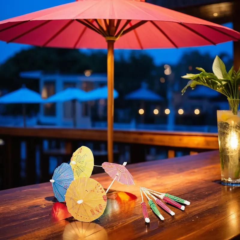 Poly King® Parasol Pick 144 Count/Pack 10 Packs/Case