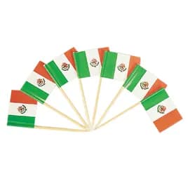 Poly King® Flag Pick Mexican 144 Count/Pack 100 Packs/Case