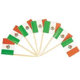 Poly King® Flag Pick Mexican 144 Count/Pack 100 Packs/Case