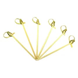 Poly King® Knot Pick Bamboo Flower 50 Count/Pack 20 Packs/Case 1000 Count/Case