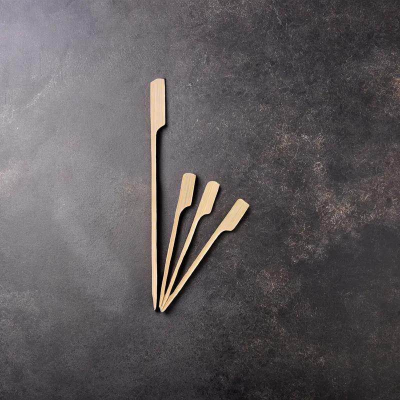 Poly King® Paddle Pick 3.5 IN Bamboo 50 Count/Pack 20 Packs/Case 1000 Count/Case