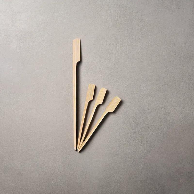 Poly King® Paddle Pick 3.5 IN Bamboo 50 Count/Pack 20 Packs/Case 1000 Count/Case