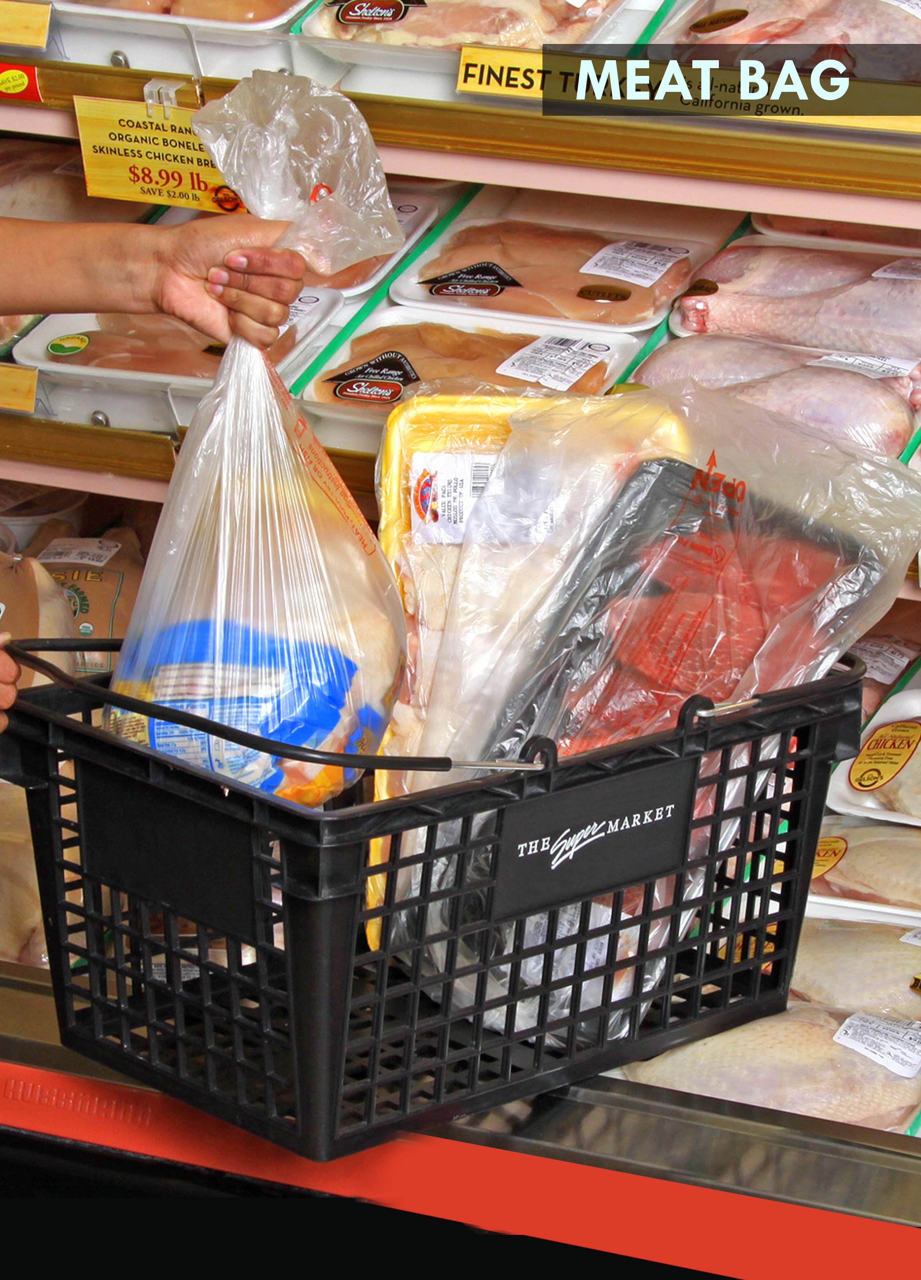 Pull-N-Pak® Metro Meat Bag 15X20 IN 9MIC Heavy Duty Natural Red 2420/Case