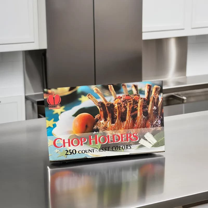 Poly King® Chop Holder Gold 250 Count/Pack 10 Packs/Case