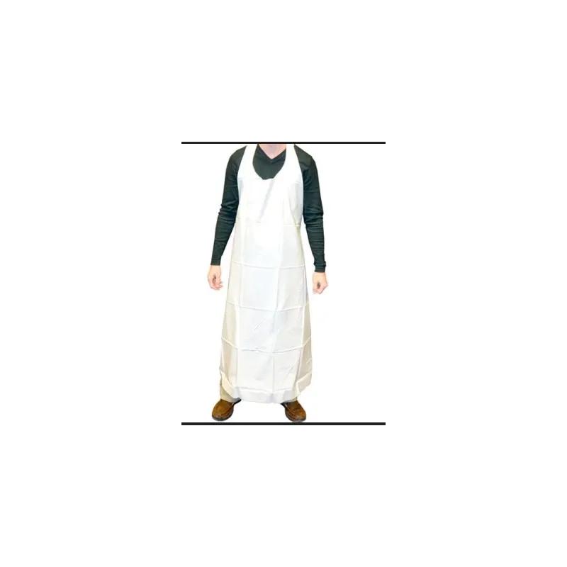 Apron White 8MIL Vinyl 1/Each