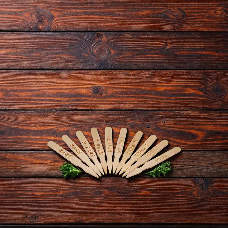 Medium Steak Marker Wood 500 Count/Pack 10 Packs/Case 5000 Count/Case