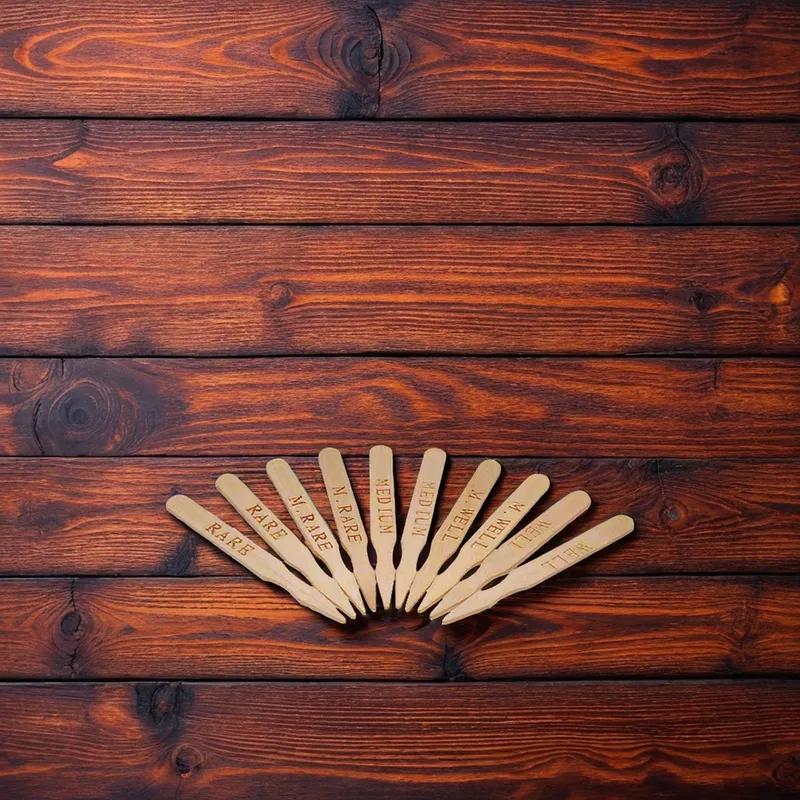 Medium Steak Marker Wood 500 Count/Pack 10 Packs/Case 5000 Count/Case