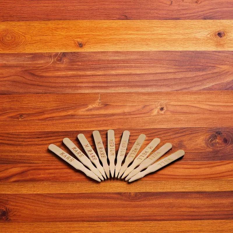 Well Done Steak Marker Wood 500 Count/Pack 10 Packs/Case 5000 Count/Case