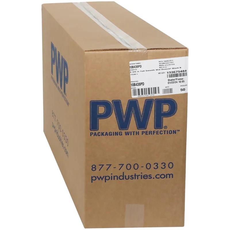 Cake Container & Lid Combo With Dome Lid 9.8125X4.7813 IN PET Black Clear Round 50/Case